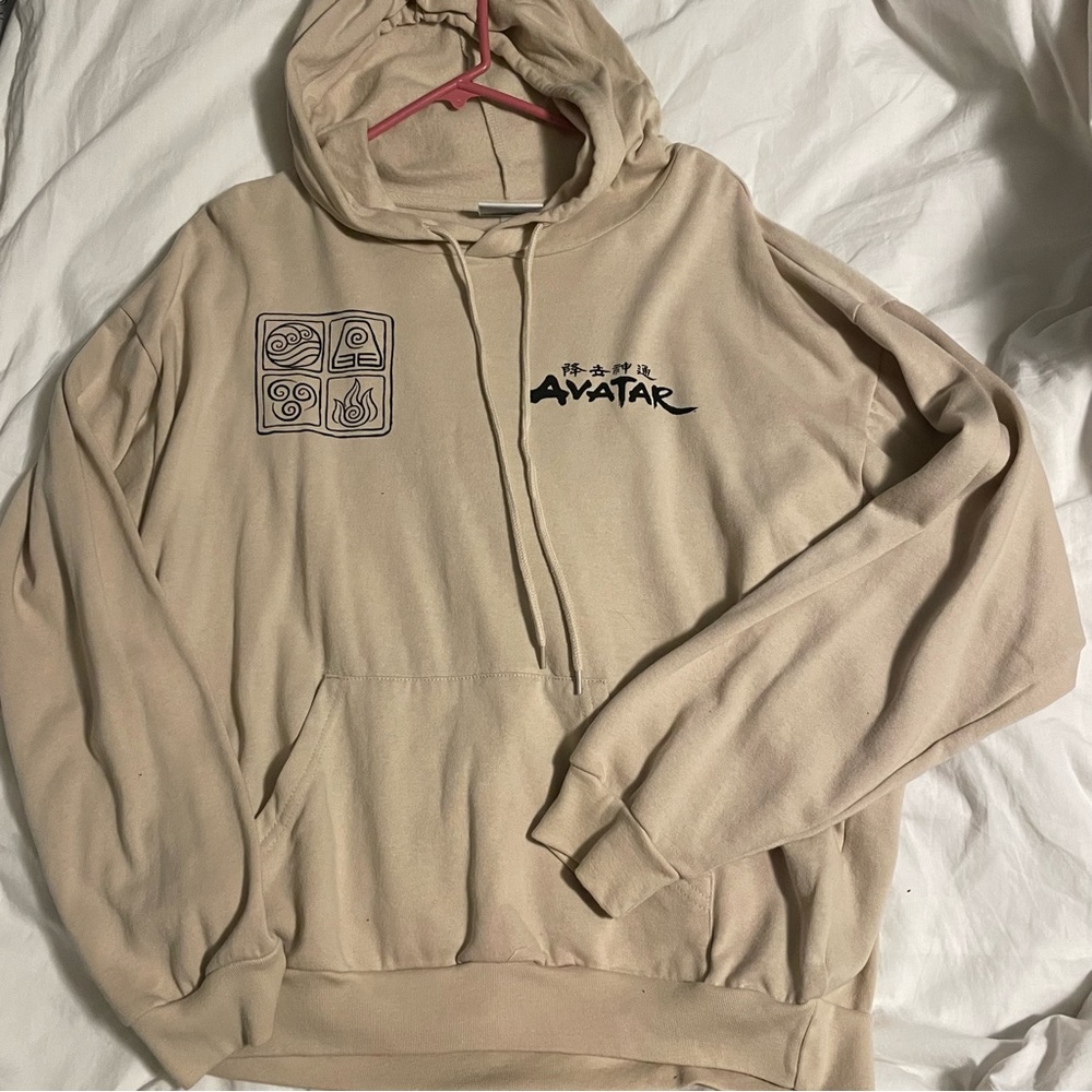 Avatar the last air bender hoodie, ATLA, Legend of Korra, beaige sweater